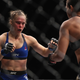Ronda Rousey and Amanda Nunes of Brazil face off in their UFC women’s bantamweight championship bout during the UFC 207 event on Dec. 30, 2016, in Las Vegas.
Christian Petersen/Getty Images